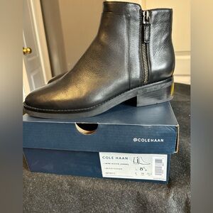 Cole Haan Womens Rent Bootie (40MM) Black size 8.5  NEW IN BOX